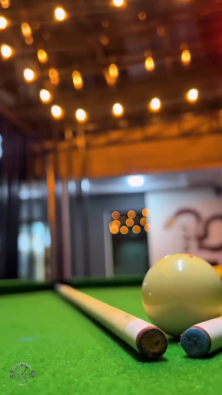 Pool table at 329 Grooming Lounge